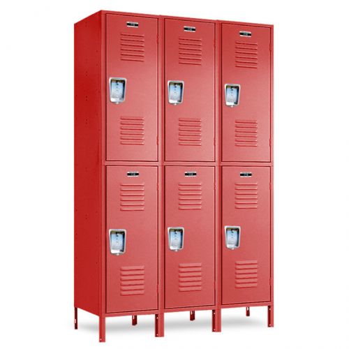 Metal double-tier lockers 6 box set 36&#034;w x 18&#034;d x 36/72&#034;h free shipping!!! for sale