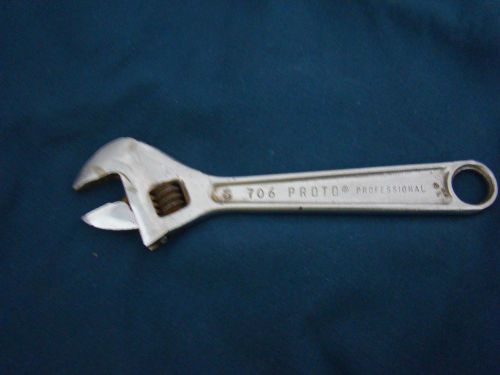Proto 706 6&#039;&#039; and 708 8&#039; Adjustable Wrench 2 pc
