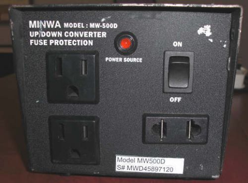 Minwa Model MW-500D, 500 VA Transformer