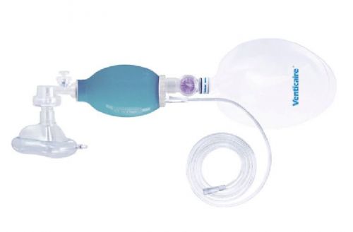 Reusable Pediatric Silicone Resuscitator Bag with Mask,Oxygen Line,Reservoir Bag