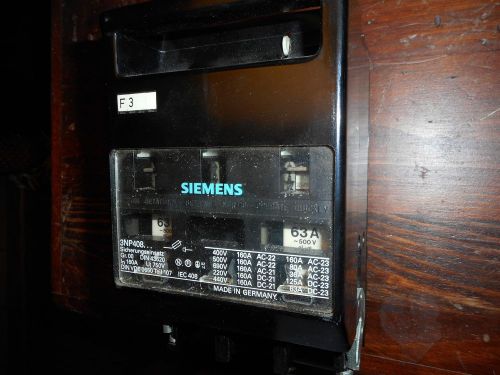 Siemens    Sentric NP Fuse Switch Disconnect 3NP408