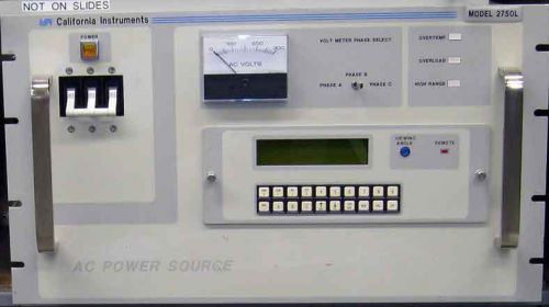 California instruments 2750l-1pt-hv programmable ac power source 833va-30 kv cal for sale