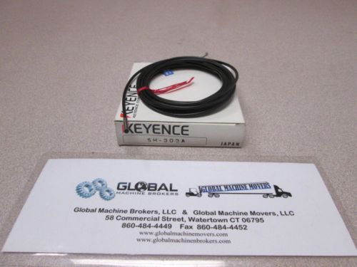 Keyence sh-303a high accuracy fiber optic positioning sensor head in box for sale
