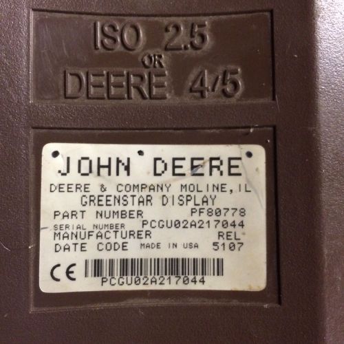 JOHN DEERE ORIGINAL GREENSTAR BROWN BOX DISPLAY PF80778