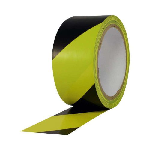 ProTapes Pro 48 PVC Vinyl Safety Stripes Tape, 18 yds Length x 2&#034; Width, 6 mils