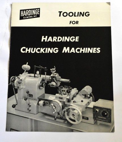 Hardinge 1018635 tooling for chucking machine brochure for sale