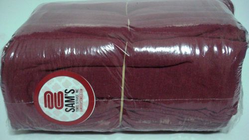 Pack of 100 brand new red shop towels for industrial use (color may differ) for sale