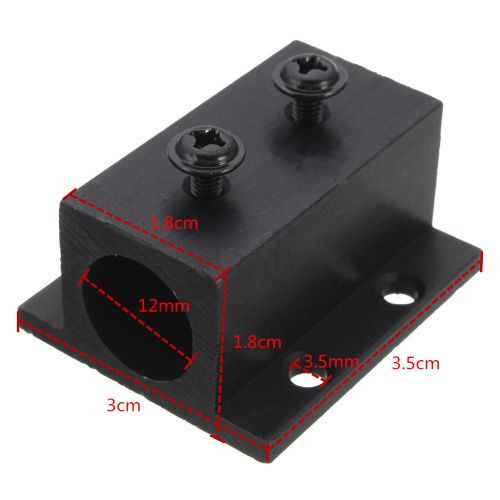 1PC Black Heatsink Heat Sink Holder / Mount for 12mm Laser Modules NEW Free-P&amp;P