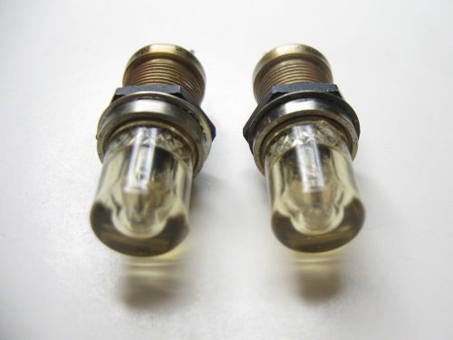 (2) vintage marco industries vm3085 panel mount indicator pilot lights steampunk for sale