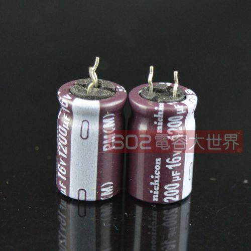 20pcs Nichicon 1200uf 16v  PM  or PL  13*20mm Electrolytic Capacitor(6603