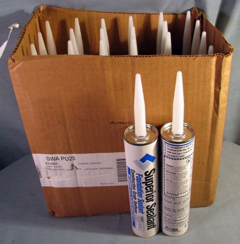 LOT OF 24 SUPERIOR SEALANT CONSTRUCTION GRADE URETHANE FOUNDATION SEALANT