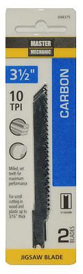 DISSTON COMPANY 2-Pack 3.5-Inch 10-TPI Carbon Jigsaw Blade