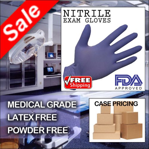 [large] 30 boxes nitrile exam medical [purple] gloves bulk sale [3,000 pcs] for sale