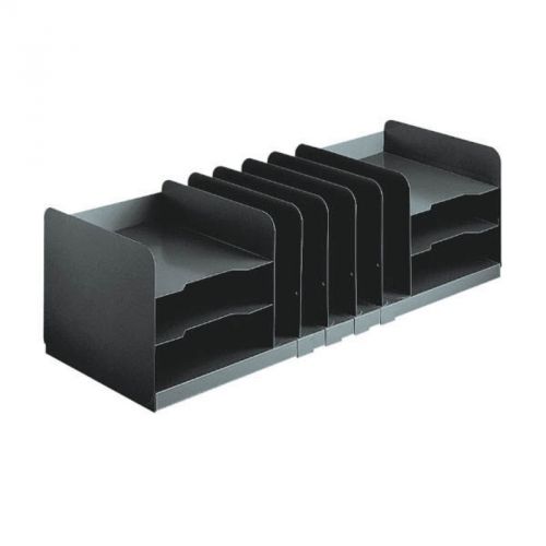 MMF / Steelmaster Adjustable Desk Organizer 30Inch X 11Inch X 8-1/8Inch Black