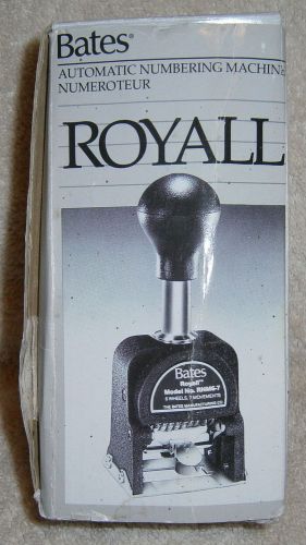 Bates Royal  Ink Stamper, New in Box