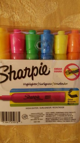 SHARPIE 6 HIGHLIGHTERS SMEAR GUARD