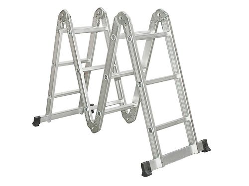 Nb  aluminum  330lb 15.5ft step platform multi purpose scaffold  folding ladder for sale