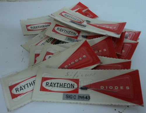 Nos raytheon semiconductors 1n458a silicon avionic rectifier diodes qty 14 for sale