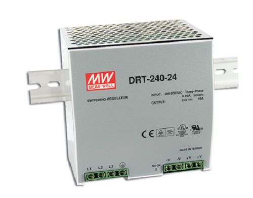 Mean Well DRT-240-24 AC/DC Power Supply Single-OUT 24V 10A 240W  US Authorised