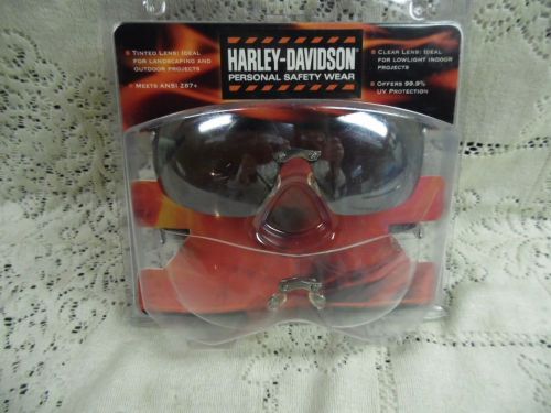 HARLEY-DAVIDSON PERSONAL SAFETY WEAR: 1 -TINTED for OUTSIDE 1 - CLEAR INDOOR USE