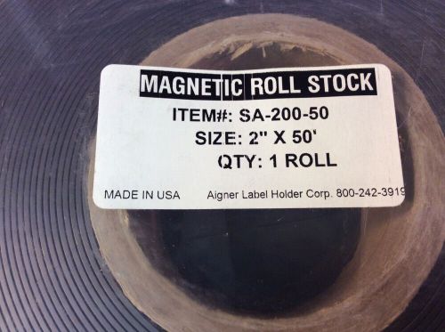 Aigner Magnetic Roll Stock SA-200-50 Size: 2&#034;x50ft. Self Adhesive Brown
