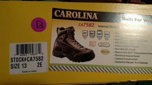 Carolina shoe ca7582 work boots,mens,13,d,hiker high,6inh,pr for sale