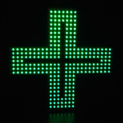 420 Green Cross Medical Marijuana LED Dispensary Neon Store Sign Free Shipping