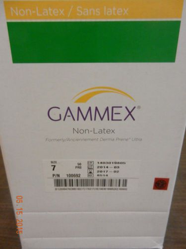 Ansell 8514 non latex gammex glove sz 7   new  -  50prs for sale