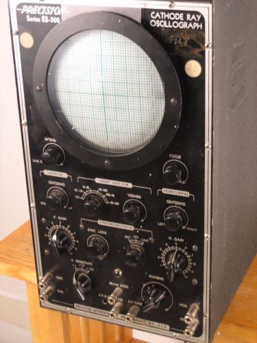 Vintage Precision Series ES-500 Oscilloscope  Cathode Ray Large size
