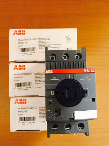 LOT 4 ABB MS132-25 - 20-25 Amp - 1SAM350000R1014 Manual Motor Starters