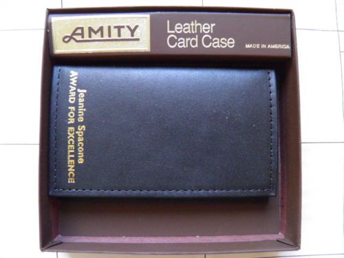 Leather Business Card/Credit Card/Personal Card Case ---- Made in USA
