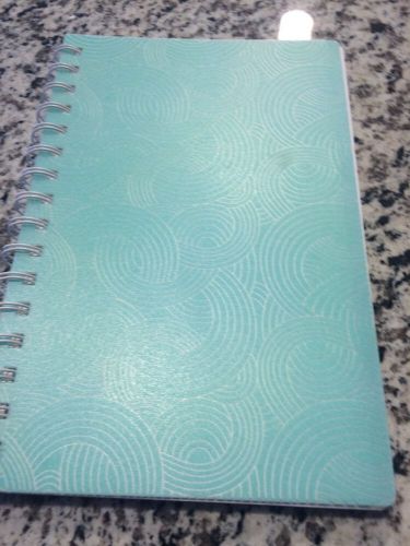 Martha Stewart Sea Blue Swirls Small Notebook New 8.5&#034; X 5.5&#034;