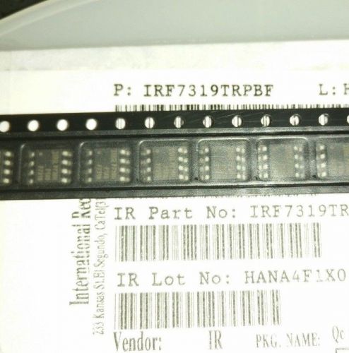 4x IR  IRF7319TR , IRF7319 , Trans MOSFET N/P-CH 30V 6.5A/4.9A 8-Pin  , SOIC-8