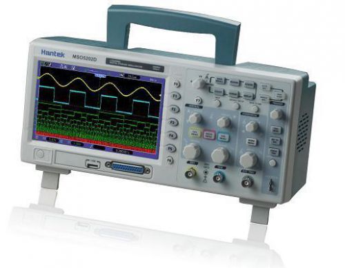 Hantek mso5202d 200mhz 2 ch 1gsa/s mixed oscilloscope 16ch logic analyzer 2 in 1 for sale