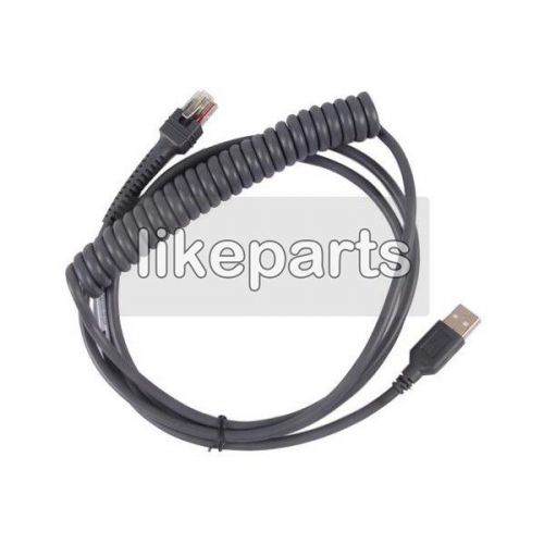 Lot 5 CBA-U12-C09ZAR 10FT Coiled USB Cable for Motorola Symbol LS2208 Compatible