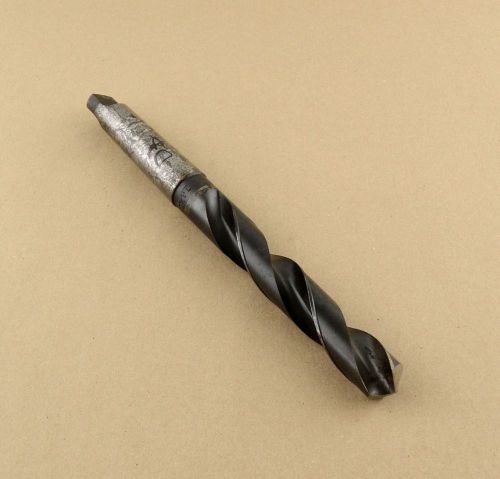 National 1-3/16&#034; MT4 (Morse Taper 4) Shank Drill Bit HSS USA VG Used Condition