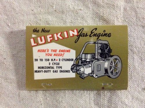 Lufkin Gas Engine Match Book NOS
