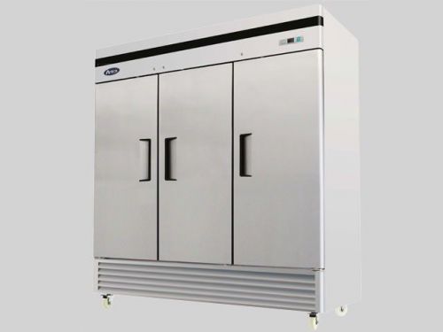 new atosa 3-dr reach-in commercial freezer b-series mbf8504, free shipping!