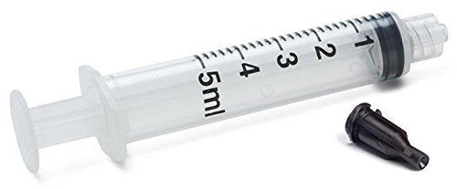 Cml supply dispensing syringes 5cc / 5ml pack of 10 with tip caps 911-005 for sale