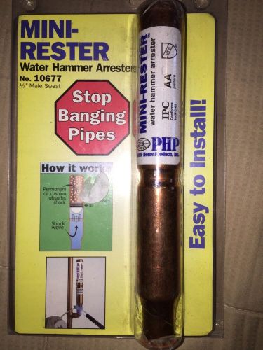 PHP 1/2-Inch Male Sweat Mini Rester Water Hammer Arrester U.S.A Made!
