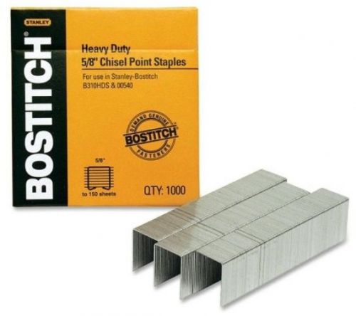 Bostitch Heavy Duty Premium Staples, 85-130 Sheets, 5/8-Inch Leg, 1,000 Per Box