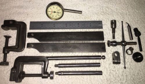 L S Starrett No 196 .001&#034; With Several Extras &amp; Accessories, Vintage Lot!!