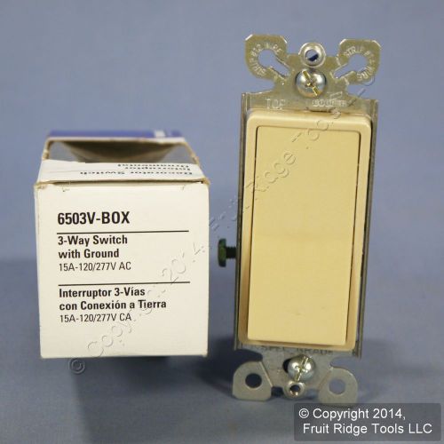 New Eagle Ivory Decorator Rocker Wall Light Switch 3-WAY 15A 6503V Boxed