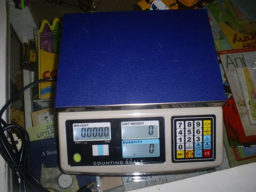 USED 6.6Lbs/0.0002lb 3kg/0.1g Counting Scale Large Platform Accumulation L@@K