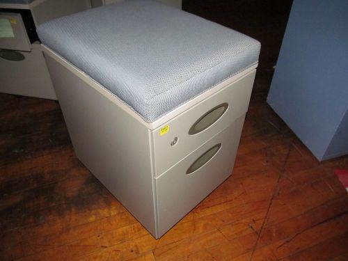 steelcase rolling 2 draw file / seat