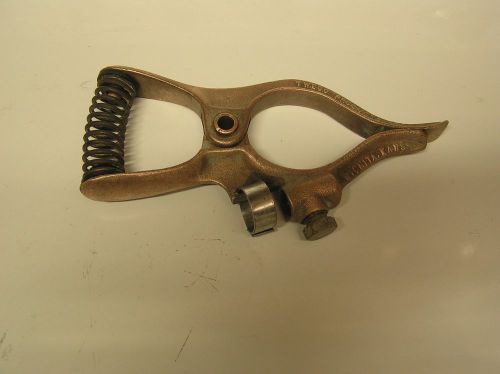 Vintage tweco cast copper (bronze) ground clamp, usa for sale
