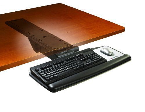 3M Easy Adjust Keyboard Tray with Standard Platform, 23 Inch Track,... 116543