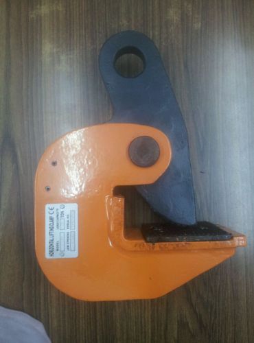 Horizontal plate lifting clamp swl 2 tons wll 4400 lbs jaw  40mm with lock for sale