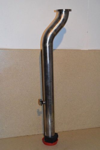 HEAVY DUTY VACUUM / LAB CURVED VALVE 39&#034; LONG 4.25&#034; OUTER DIAMETER (SV18)