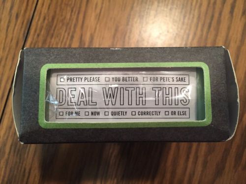 Self-Inking Stamp: Deal With This